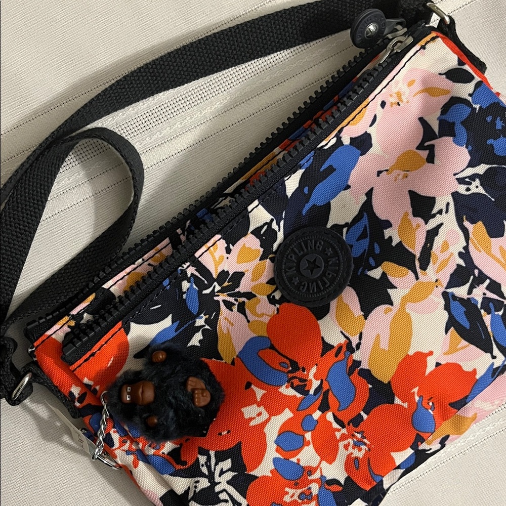 Kipling Crossbody Shoulder Bag with Don the Monkey